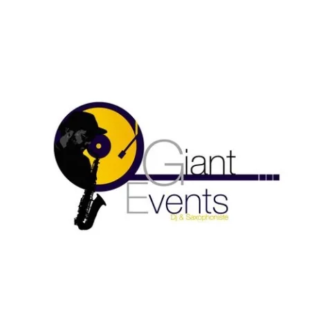 Logo Giant Events DJ & saxophone